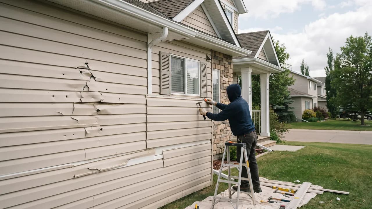 Siding Repair vs Replacement After Alberta Storms